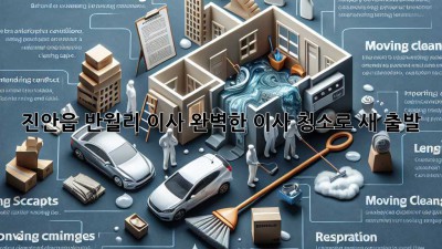 진안읍 반월리 이사🧹✨ 완벽한 이사 청소로 새 출발!